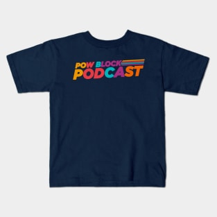 Pow Block Podcast NP Logo 2024 (Asian and Pacific Islander Heritage) Kids T-Shirt